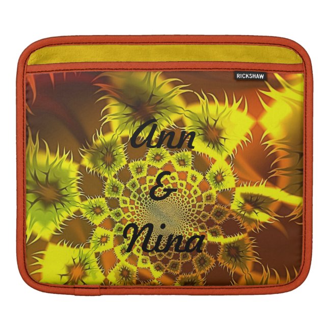 Abstract Flames iPad Sleeve (Front)