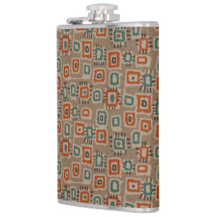 Abstract Flask Old Cloth Patches