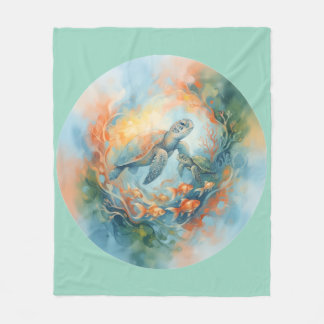 Abstract fleece blanket