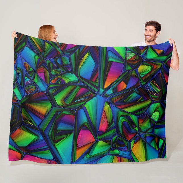 ABSTRACT FLEECE BLANKET (In Situ)