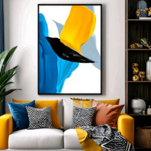 Abstract Flight Poster