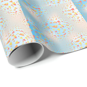 Abstract Floating Mini Triangles Wrapping Paper