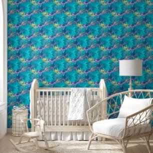 Abstract floating splashes - seamless pattern 3 wallpaper