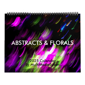Abstract & Floral 2025 Calendar - MultiMediaSusan