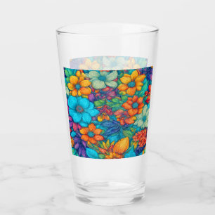 Abstract Floral #90 Glass