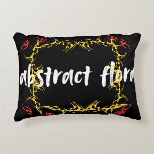 Abstract Floral Art Design Modern Flower Decorative Cushion