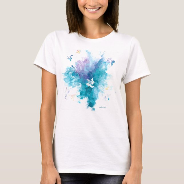 Abstract Floral Art T-shirt (Front)