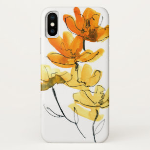 Abstract floral background iPhone x case