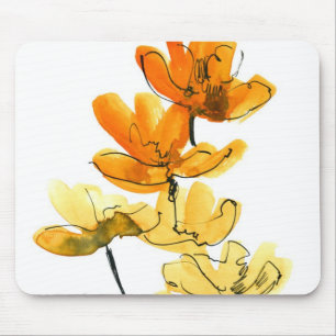 Abstract floral background mouse mat