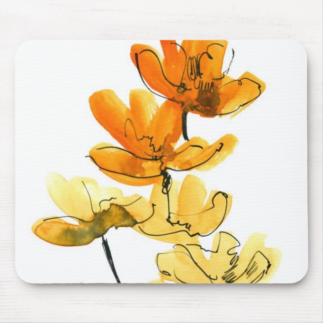 Abstract floral background mouse mat (Front)