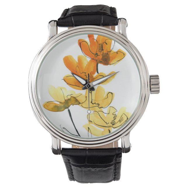 Abstract floral background watch (Front)