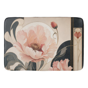 "Abstract Floral" Bath Mat