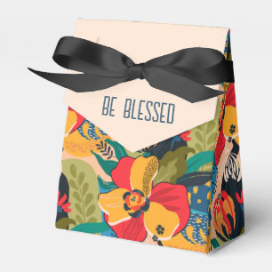 Abstract Floral Be Blessed Favour Box