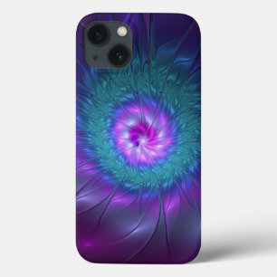 Abstract Floral Beauty Colourful Fractal Art Flowe iPhone 13 Case