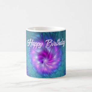 Abstract Floral Beauty Colourful Fractal Art Flowe Coffee Mug