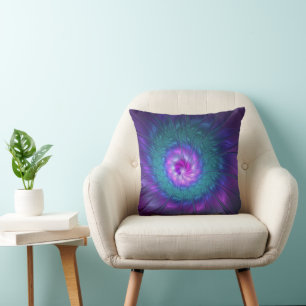 Abstract Floral Beauty Colourful Fractal Art Flowe Cushion