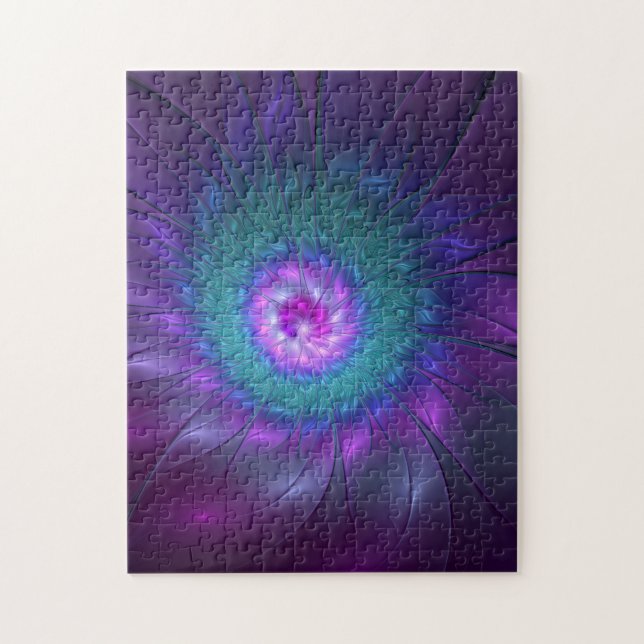 Abstract Floral Beauty Colourful Fractal Art Flowe Jigsaw Puzzle (Vertical)