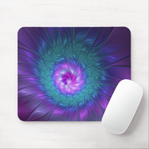 Abstract Floral Beauty Colourful Fractal Art Flowe Mouse Mat