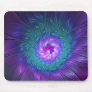Abstract Floral Beauty Colourful Fractal Art Flowe Mouse Mat