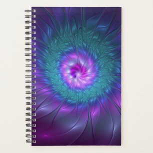 Abstract Floral Beauty Colourful Fractal Art Flowe Planner