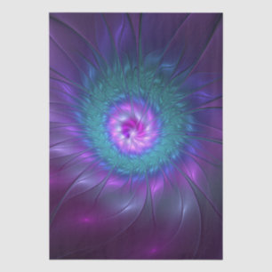 Abstract Floral Beauty Colourful Fractal Art Flowe Tissue Paper