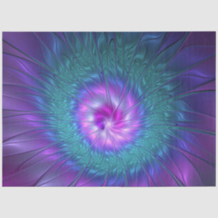 Abstract Floral Beauty Colourful Fractal Art Flowe Tissue Paper