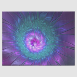 Abstract Floral Beauty Colourful Fractal Art Flowe Tissue Paper