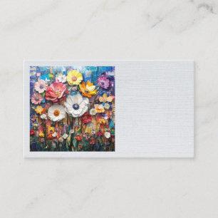 Abstract Floral Business Cards