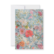 Abstract Floral Card