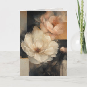 "Abstract Floral" Card