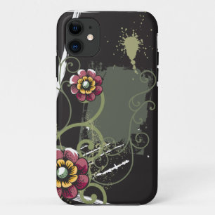 Abstract Floral iPhone 11 Case