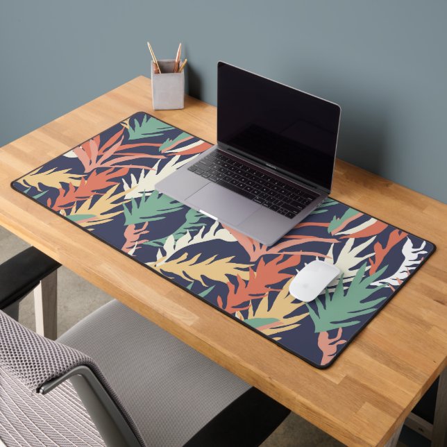 Abstract Floral Contemporary Desk Mat (Office 2)