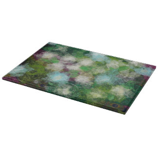 Abstract floral cutting board 