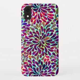 Abstract Floral Design iPhone XR Case