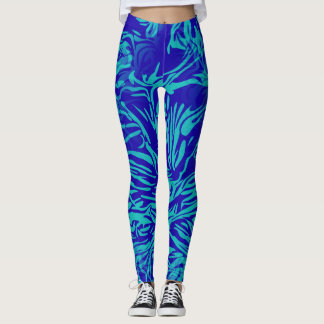 Abstract Floral Design Fashion Leggings