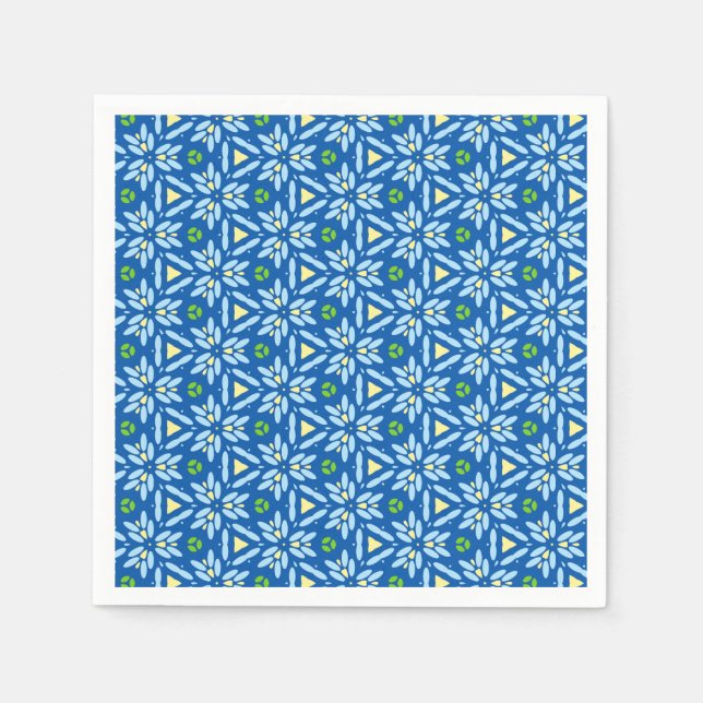 Abstract Floral Design Napkin (Front)