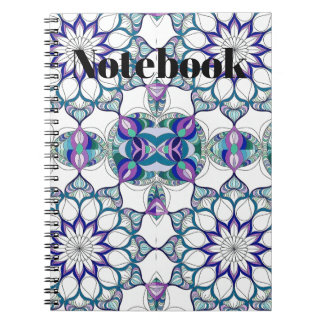 Abstract Floral Design Notebook