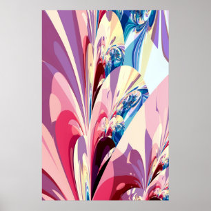 Abstract Floral Design Poster