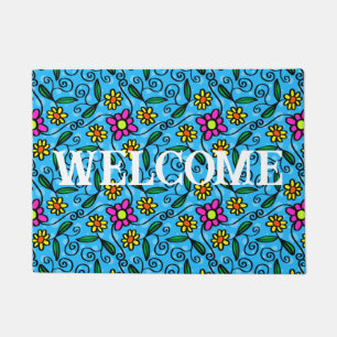 Abstract Floral Doormat