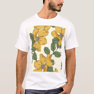 Abstract floral elegance, seamless background T-Shirt