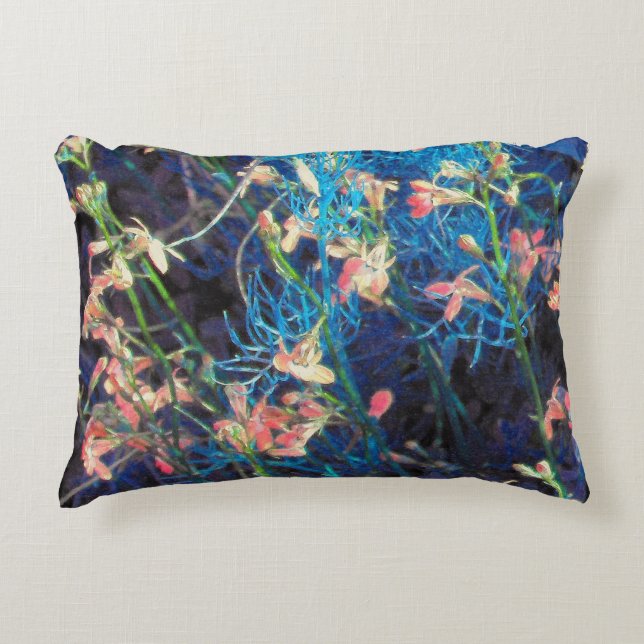 Abstract Floral Fantasy Decorative Cushion (Front)
