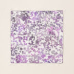 Abstract Floral Girly Purple White Scarf<br><div class="desc">Abstract Dandelion Seeds Floral Girly Purple White Design.</div>