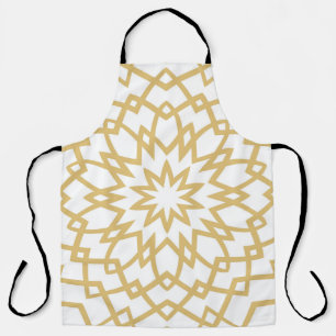 Abstract floral hand drown pattern. Vintage illust Apron