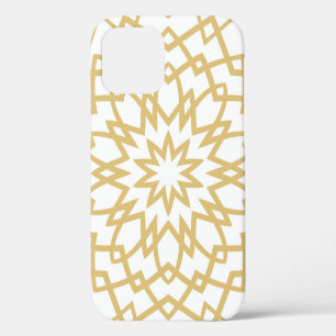 Abstract floral hand drown pattern. Vintage illust iPhone 12 Case