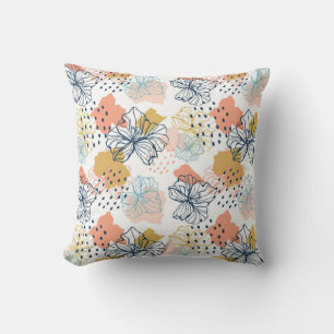 Abstract Floral Harmony Cushion
