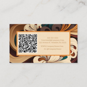 Abstract Floral Inspiration Business Card