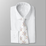 Abstract Floral Jewish Star Tie<br><div class="desc">Something different to wear to Temple: a patterned tie using a Jewish star element originally designed for a greeting card! Also an excellent gift for a Rabbi or a bar mitzvah - well,  I'm sure you have your own ideas.</div>
