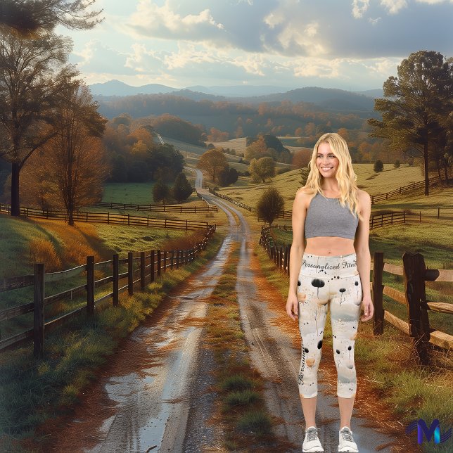 Abstract Floral Leggings with Soft Tones (Creator Uploaded)