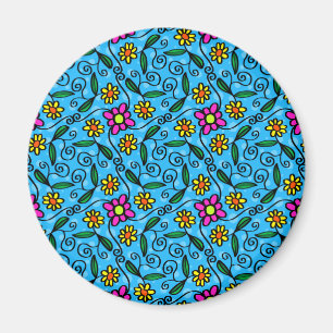 Abstract Floral Magnet