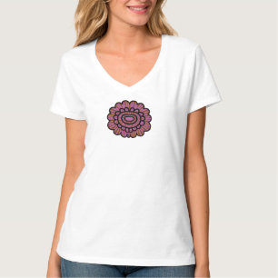 Abstract Floral Mandala Pattern Design T-Shirt